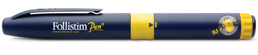FOLLISTIM Pen® is Designed With Magnification Dose Window on the Front of the Pen